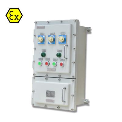 China Cast aluminum alloy; Stainless steel ; Q235 Wall Mounted Type Power Carbon Steel ATEX Waterproof Explosion Proof Electrical Control Cabinet Ex Control Box for sale