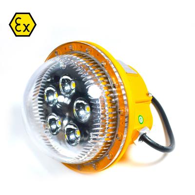 China Aluminoum Alloy Ex Type 220 VAC Explosion Proof LED Ceiling Lamp With ATEX CNEX Certificate for sale