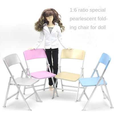 China 12 Inch 1/6 Plastic Soldier Folding Chair Plastic Colorful Toys 1/6 Soldiers Action Number Military Accessories for sale