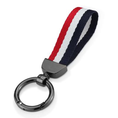 China Car User Gift Key Chain Selling Key Chains Best Fashion Colorful Canvas Strap Key Indicator Key Chain Wholesale for sale