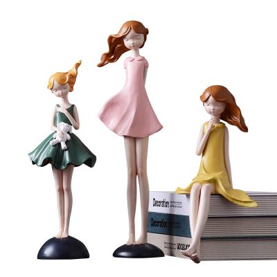 China Europe High Quality Resin Opens Model Toys Gifts Decorations For Girl Lovely Home Living Room Ornament Home Decor Office Luxury for sale