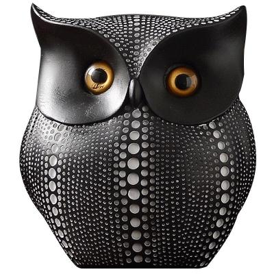 China Europe High Quality Resin Open Model Toys Gifts Decorations For Home Decor Luxury Owl Living Room Desktop Ornament for sale