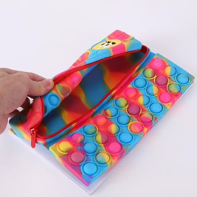 China Mini Gift Noise Push Bubble Bumpy Person Toys School Pop It Writing Book Bumpy Person Toys Notebook Pop It Notebook for sale