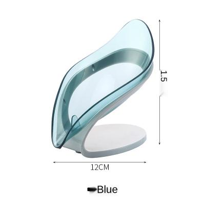 China 2021 Hot Sale Modern Hollow Leaf Shape Design Soap Storage Dish Bathroom Silicone Soap Holder for sale