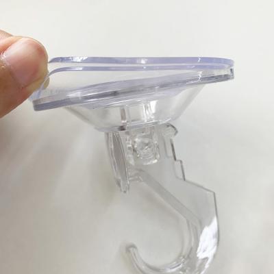 China KOREAN strong transparent suction cup sucker wall hooks hanger for kitchen bathroom for sale