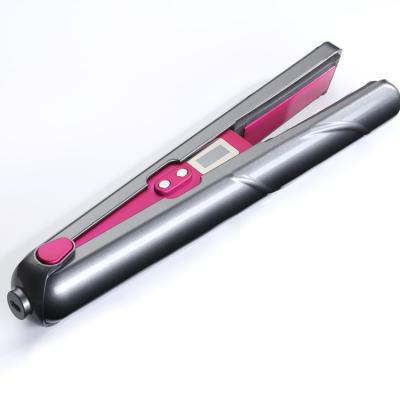 China Rechargeable Battery Operated Hair Straightener Suitable for Any LCD Display High Quality Hair Quality USB Cordless Curling Iron for sale