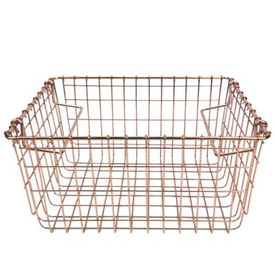 China Sustainable Kitchen Storage Basket Wire Vegetable Basket Wire Fruit Basket for sale