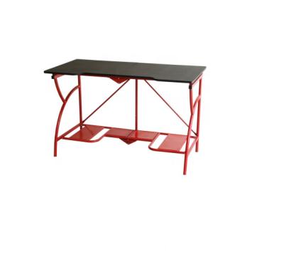 China (Size)Adjustable Hot Selling Red Metal Frame Computer Furniture Foldable Home Gaming Desk Computer Table for sale