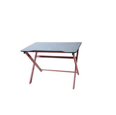 China (Size)Adjustable Hot Selling Home Furniture Computer Gaming Desk With Z Shaped Red Metal Frame Computer Table for sale