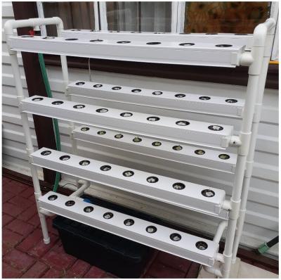 China Easy Growing Indoor Vertical NFT Channel Hydroponic System For Leafy Vegetables for sale