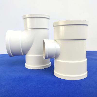 China 200*160 75*50 PVC T PVC Drain Pipe Fitting for sale