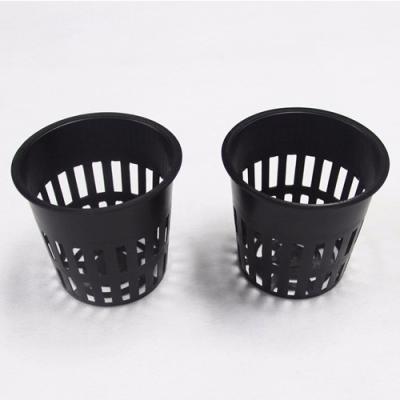 China 4 Inch Lightweight Hydroponic Plastic Mesh Plant Net Pots for sale