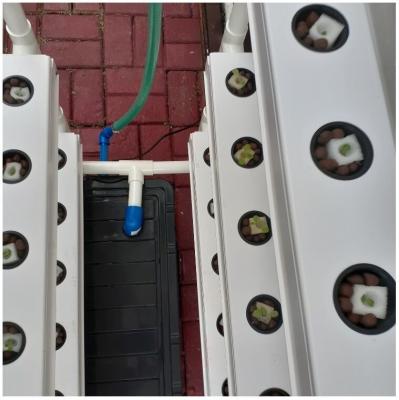 China Farms Hydroponics Nft System With 36/54/72/108 Hole Kits, Vertical Hydroponic Growing Systems PVC Tube Plant Vegetable for sale