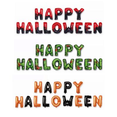 China Party Decoration Amazon Hot Sale Halloween Balloon 16 Inch Happy Halloween Foil Balloon for sale