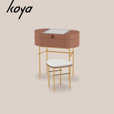 China Storage Design Dressing Table Chair Bedroom Furniture Fashion Wooden Makeup Table for sale