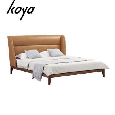 China Modern Luxury Leather Furniture Modern Leather Soft Bed European King Size And Double Queen Size Bed for sale