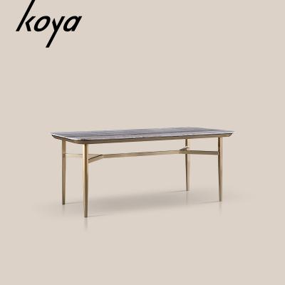 China OEM Modern French Bistro Table Sets Royal Design Dining Table Sets Marble Top Table for sale