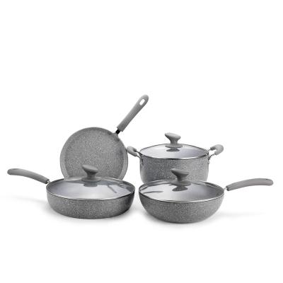 China Sustainable China Aluminum Stick Non Cooking Pot Cookware Set Kitchen for sale