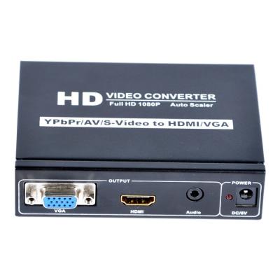 China YPBPR+CVBS+S-Video+R/L to HDMI+VGA+Stereo Audio Converter for sale