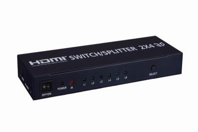 China 2x4 HDMI Switch Splitters Supports 3D for sale