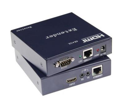 China 100M HD BaseT HDMI Extender via single Cat-6 Support 4Kx2K and RS232 Port and IR for sale