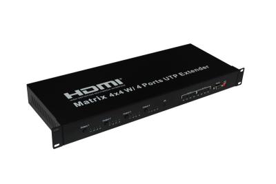 China HDMI Matrix 4x4 Based on HDBase-T with 100M Extension for sale