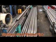 Round Stainless Steel Welded Pipe Tube 304L 316L ASTM Polished