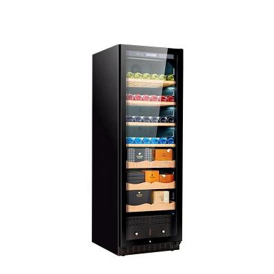 China Black Full Glass Door Or S / S Single Door Refrigerator Mini Freezers Low Power Consumption Integrated Cabinet for sale