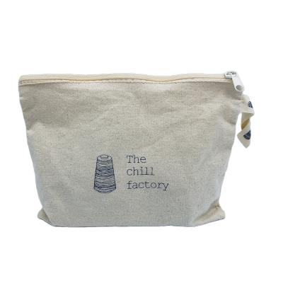 China New Arrivalzipper Recyclable Cotton Gift Bag Eco - Friendly Single Zipper Canvas Bag for sale