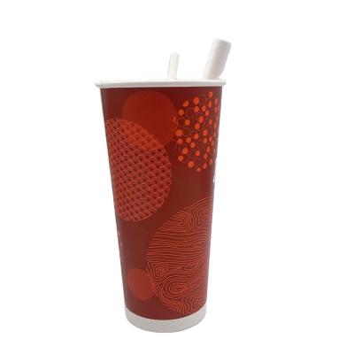 China Recyclable Disposable Container Eco-friendly Disposable Paper Coffee Food Takeaway Cups For Restaurant for sale