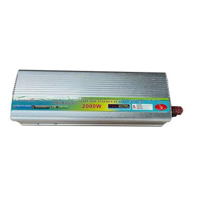 China Home Solar Power System Universal Pure Sine Wave Inverter 12v24v 48v60v to 220v 2000w Solar Inversor Outdoor Operation for sale