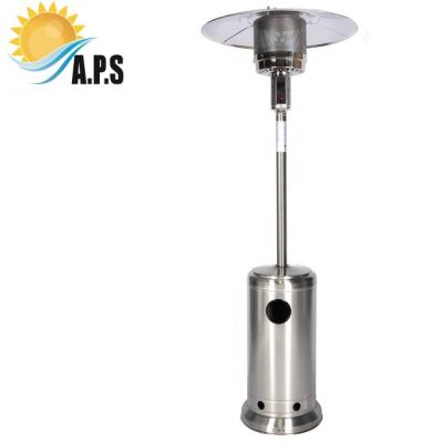 China Tabla de Heater China Factory Patio Gas Heater Flame Gas Heater With del jardín del gas de la seta de Grey Powder Coated Patio Heater en venta