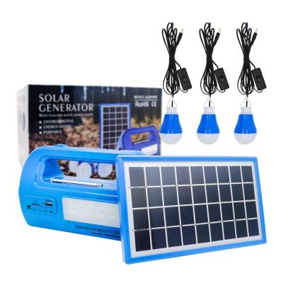 China Uso al aire libre SG0503 del partido de iluminación del generador de la energía que camina que acampa solar del cargador USB solar del sistema en venta