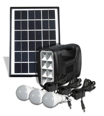 China Sistema portátil de Mini Outdoor Solar Power Lighting con la CA que carga el generador SL0605 de la energía solar de la batería de plomo 5W en venta