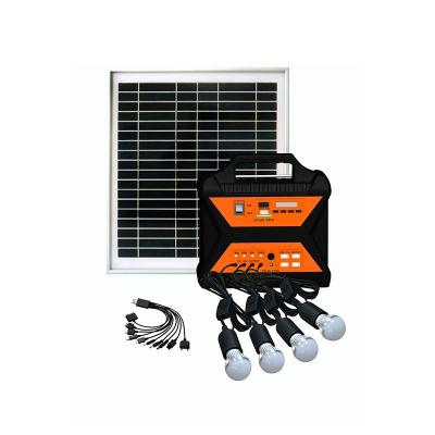 China Los equipos de iluminación solares portátiles solares del sistema casero de DC radian el generador SL1230 de la energía solar de la batería de plomo MP3 en venta