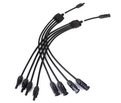 Chine Type 4 des cables connecteur Y du panneau MC4 dans 1, prise solaire de prise de paires de câble d'extension, connecteur de fusible, connecteur de diode à vendre