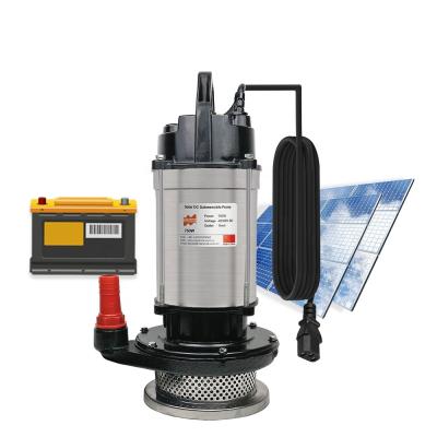 China 24V, 36V, 48V, 60V, pequeña DC bomba de agua de la energía solar del sumergible de 72V para la irrigación bien de la charca de la piscina en venta