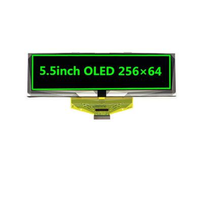 China 5.5 5.5 inch OLED oled display with resolution 256x64 SPI I2C interface green 5.5inch for sale