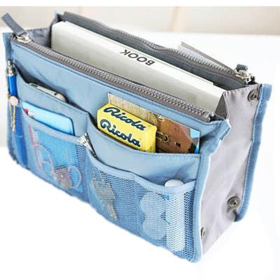 China Hot Selling Fashion Lady's Organizer Bag Makeup Handbag Travel Insert Organizer Bag Makeup Handbag Storage Packing Pouch for sale