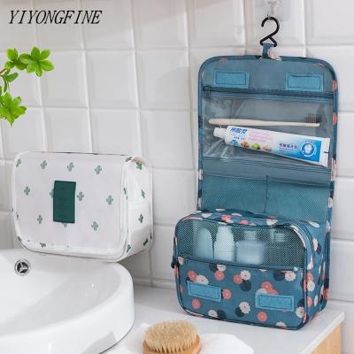 China New Fashion Wholesale OEM Multifunctional Waterproof Zipper Travel Oxford Bag Large Capacity Hanging Cosmetic Pouch for sale