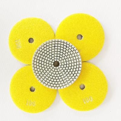 China 2021 XINHUA Wet Working Diamond Wet Polishing Pad/Diamond Flexible Pads 100mm for sale