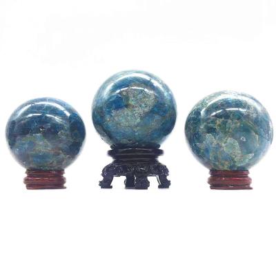 China Wholesale High Quality Quartz Blue Crystal Ball China Apatite Crystal Ball Craft for fengshui for sale