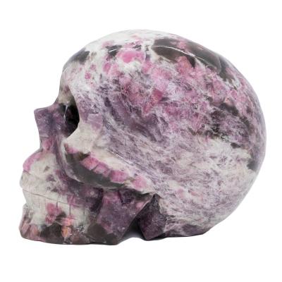 China China Wholesale Hot Selling Pink Human Tourmaline Skulls China Tourmaline Crystal Skulls For Healing for sale