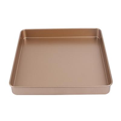 China Sustainable Wholesale Cake Cookie Making Baking Molds Golden Square Mold for sale