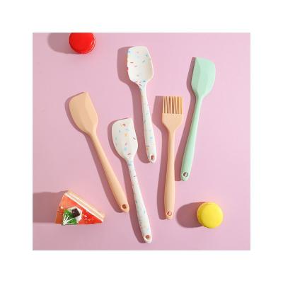 China Factory direct sale silicone food grade tools silicone scraper viable baking set for sale