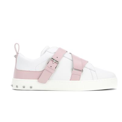 China Fashion \ leather shoes 2018 girls sneakers ladies shoes white strap comfortable \ durable for sale