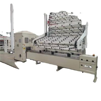 China Full automatic high speed direct paper line factory and kitchen toilet paper towel lamination rewinding and perforating machine for sale