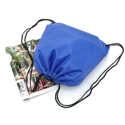 China High Quality Recycled Reusable Waterproof Rope Handle Gym Sports Backpack Polyester Nylon Drawstring Bag for sale