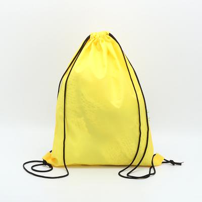 China Wholesale Custom Reusable Service Backpack Rope Handle Polyester Drawstring Bag With Ears To for sale