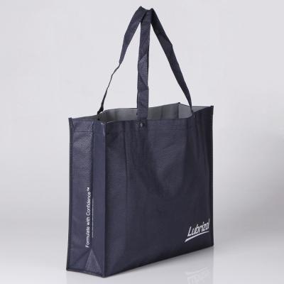 China High Quality Reusable Recycled Gray Color Handled 100gsm Nonwoven Bag With Custom Logo Shopping Tote Bag for sale